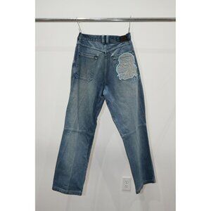 Vintage Y2k FUBU Platinum Fat Albert Baggy Denim Jeans Blue W33 Men's